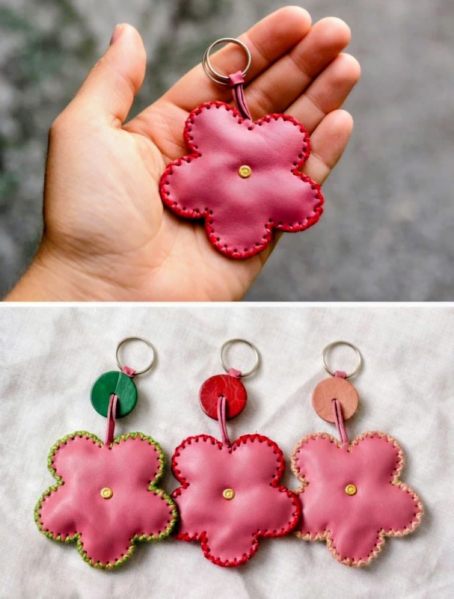 Flowers & Fish Keychain