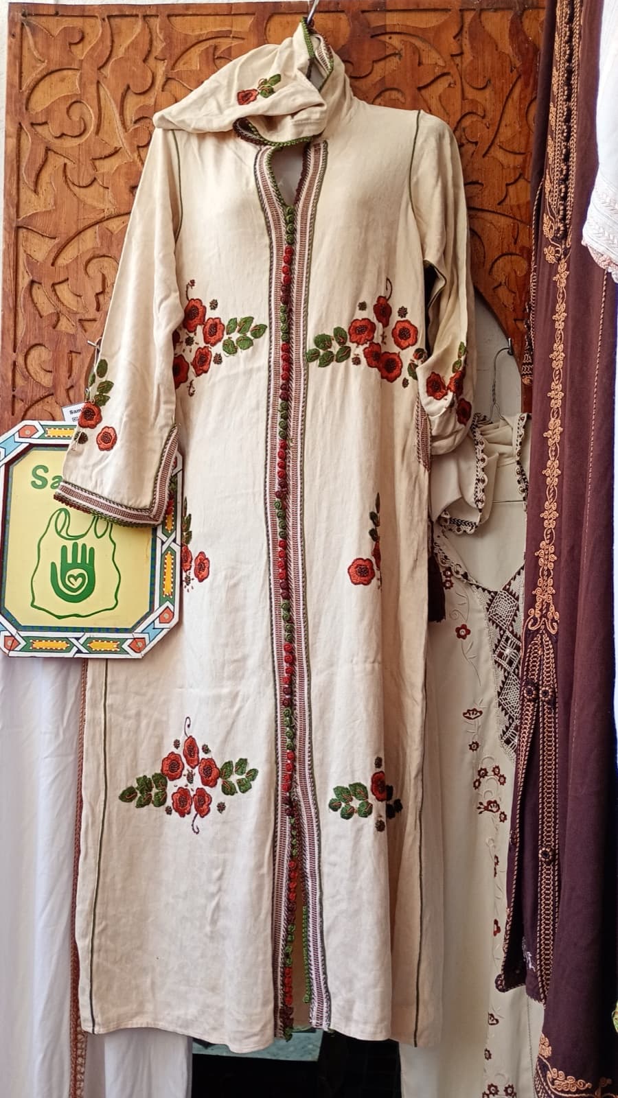 DJ077 — Moroccan Women's Djellaba · Cotton · Ivory — photo 1 of 3