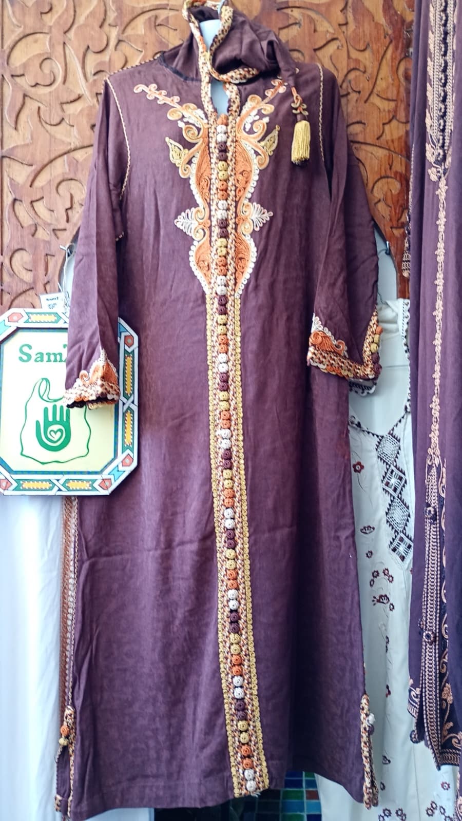 DJ090 — Moroccan Women's Djellaba · Cotton · Twilight Violet — photo 1 of 3