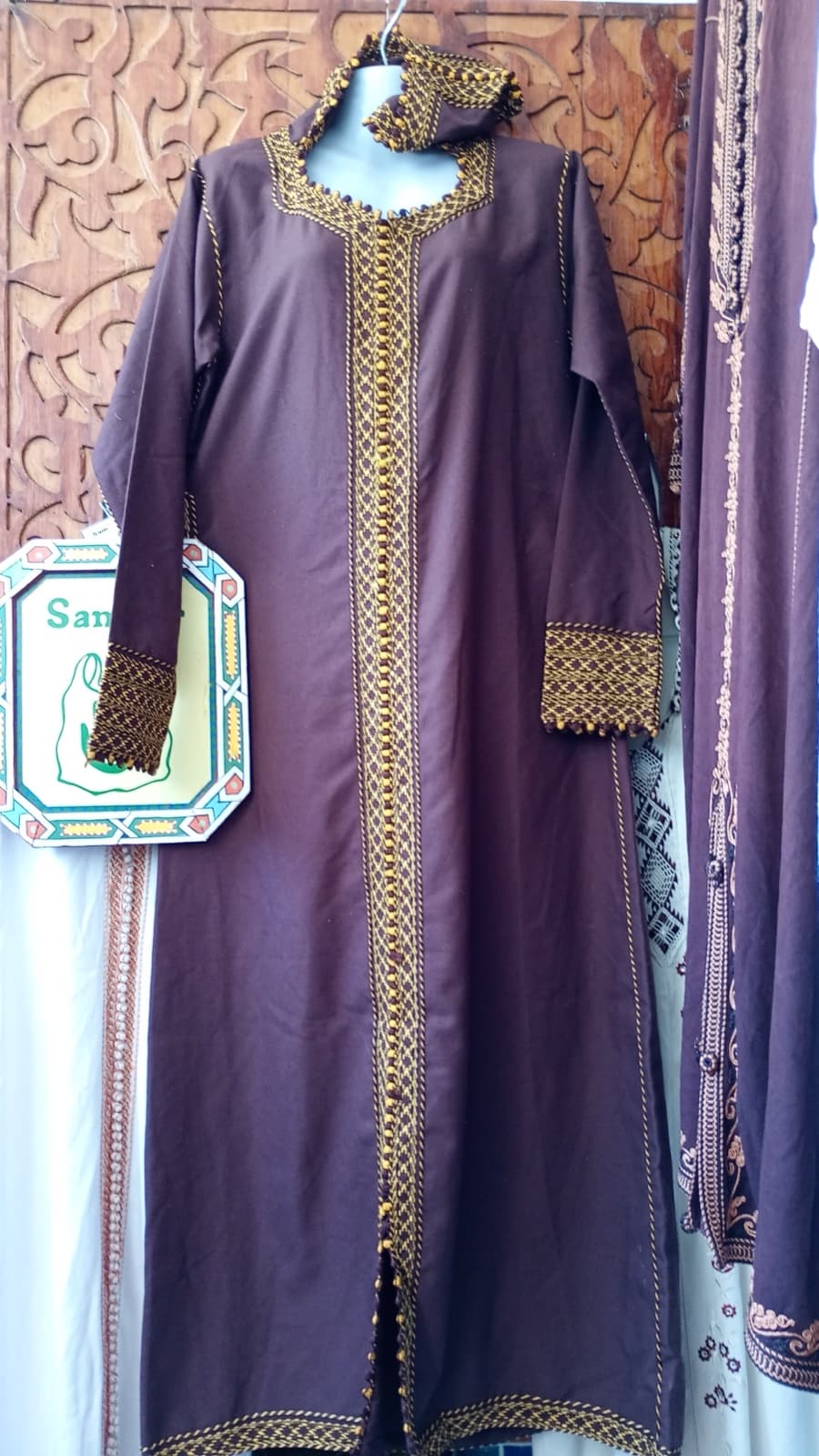 DJ092 — Moroccan Women's Djellaba · Cotton · Twilight Violet — photo 1 of 3