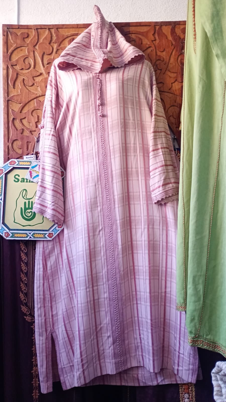 DJ094 — Moroccan Women's Djellaba · Cotton · Twilight Violet — photo 1 of 4