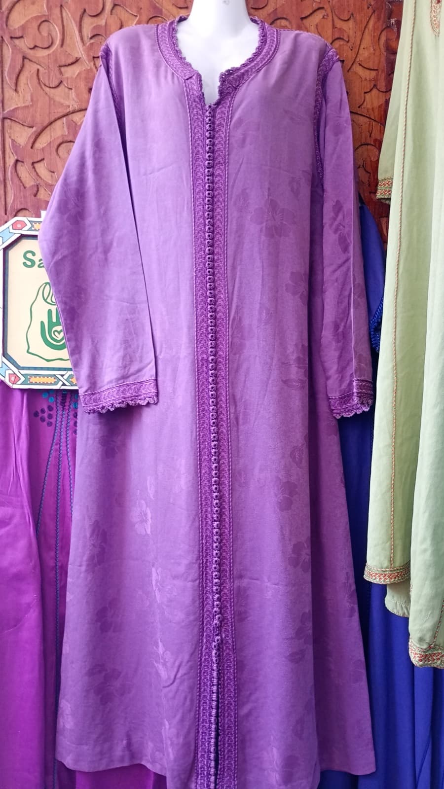 DJ108 — Moroccan Women's Caftan · Cotton · Twilight Violet — photo 1 of 3