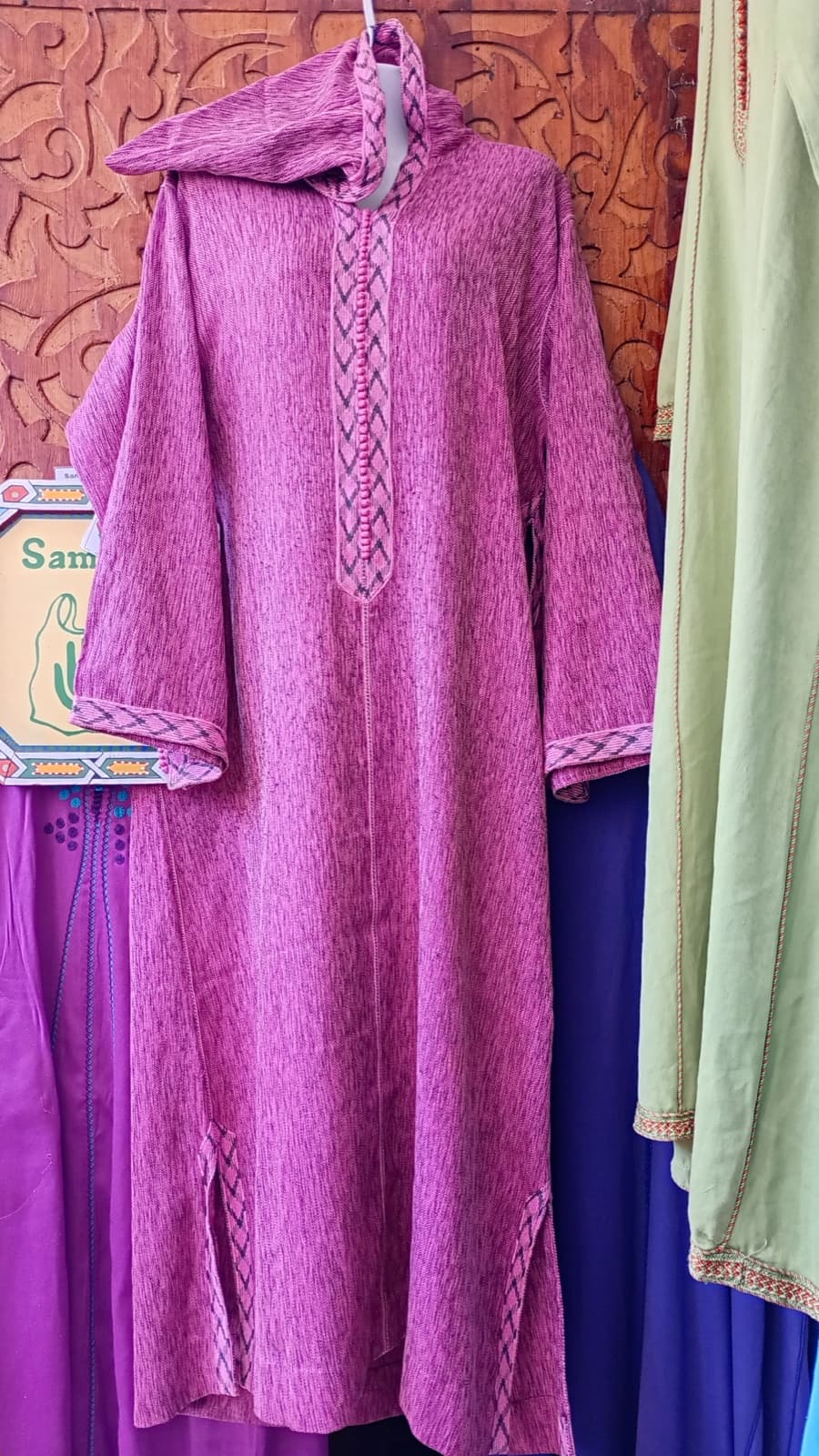 DJ109 — Moroccan Women's Djellaba · Cotton · Twilight Violet — photo 1 of 3