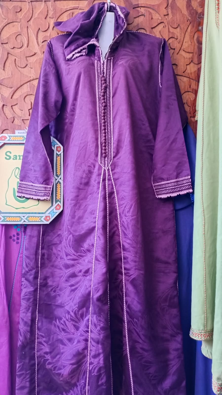 DJ110 — Moroccan Women's Djellaba · Cotton · Twilight Violet — photo 1 of 3