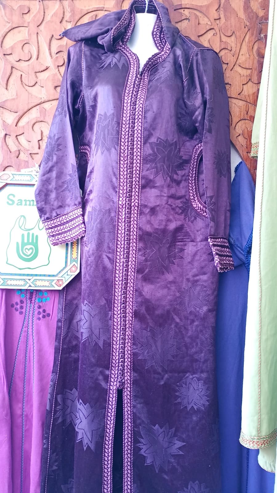 DJ114 — Moroccan Women's Djellaba · Cotton · Twilight Violet — photo 1 of 4