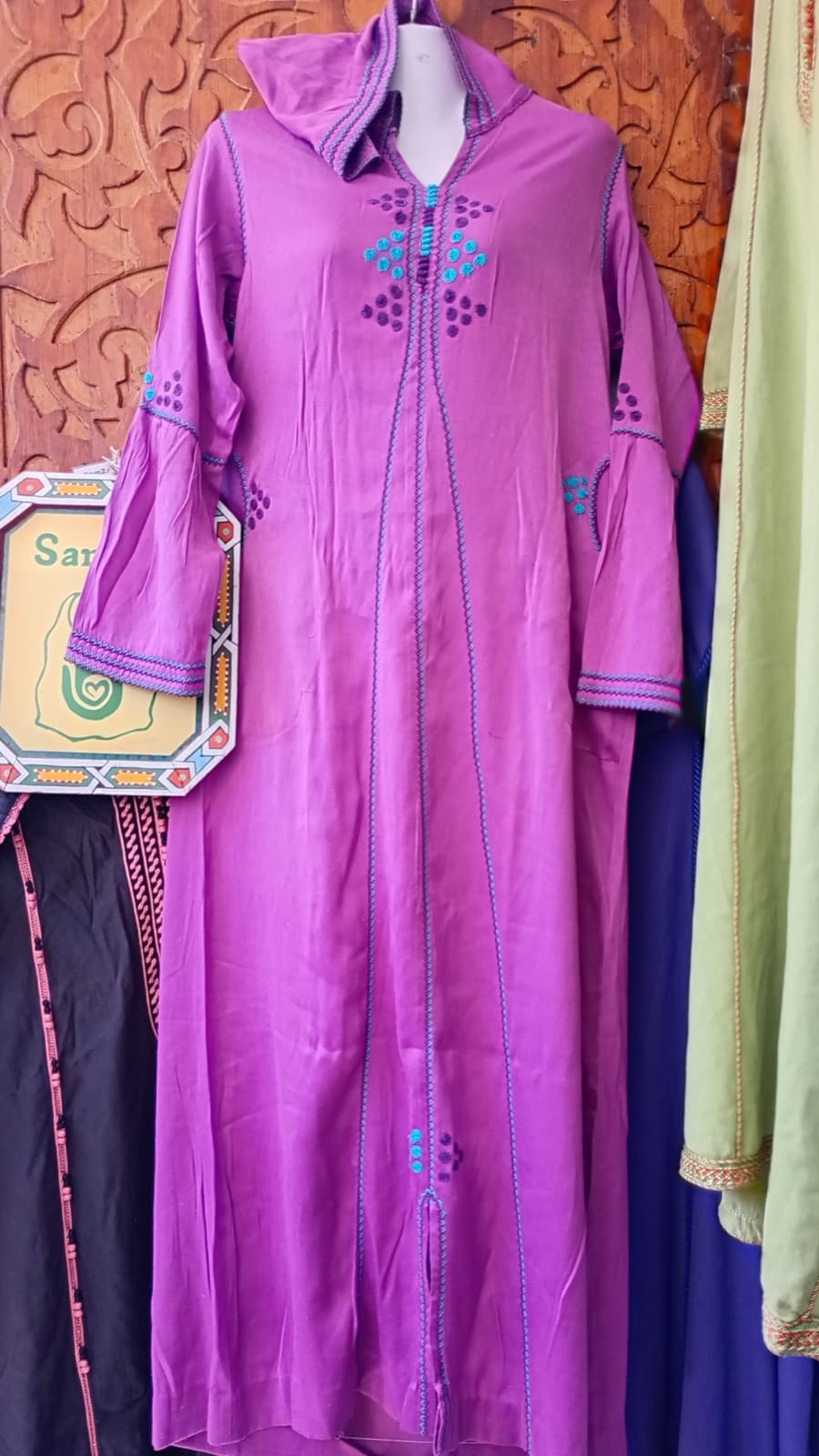 DJ116 — Moroccan Women's Djellaba · Cotton · Twilight Violet — photo 1 of 3