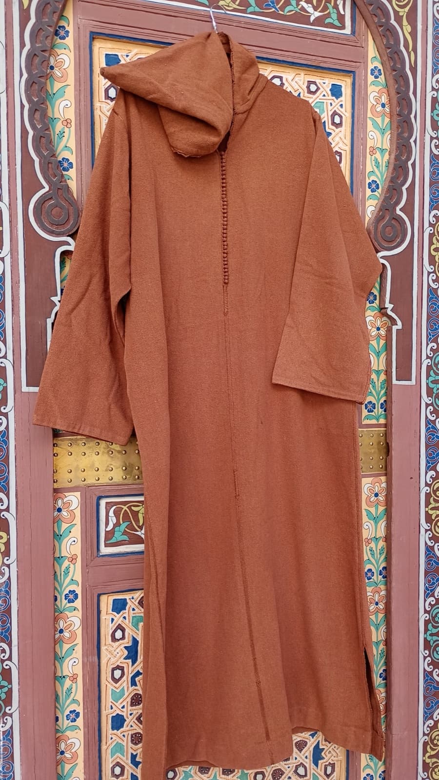 DJ120 — Moroccan Men's Djellaba · Wool · Sand — photo 1 of 3