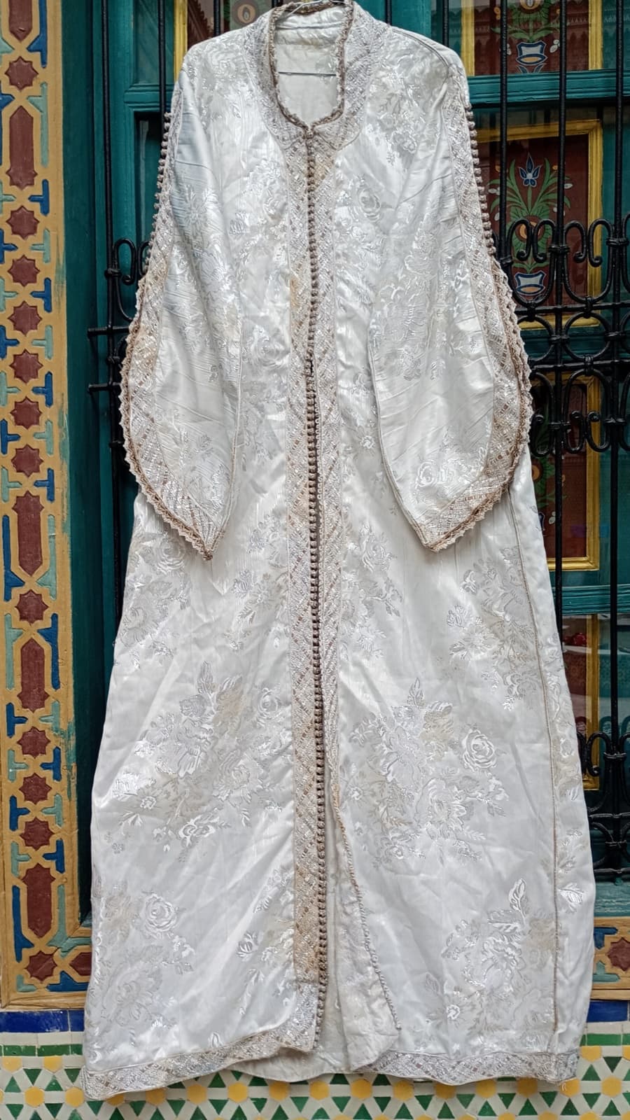 DJ143 — Moroccan Women's Caftan · Synthetic · Atlas Snow — photo 1 of 3